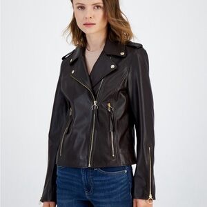 Sam Edelman Dark Brown Leather Jacket